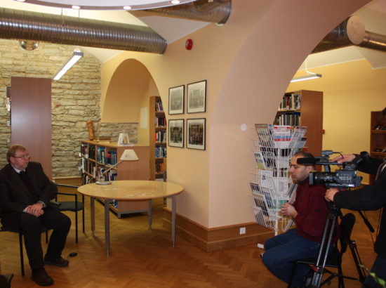 Mart Laar andmas intervjuud Gruusia venekeelsele televisioonile